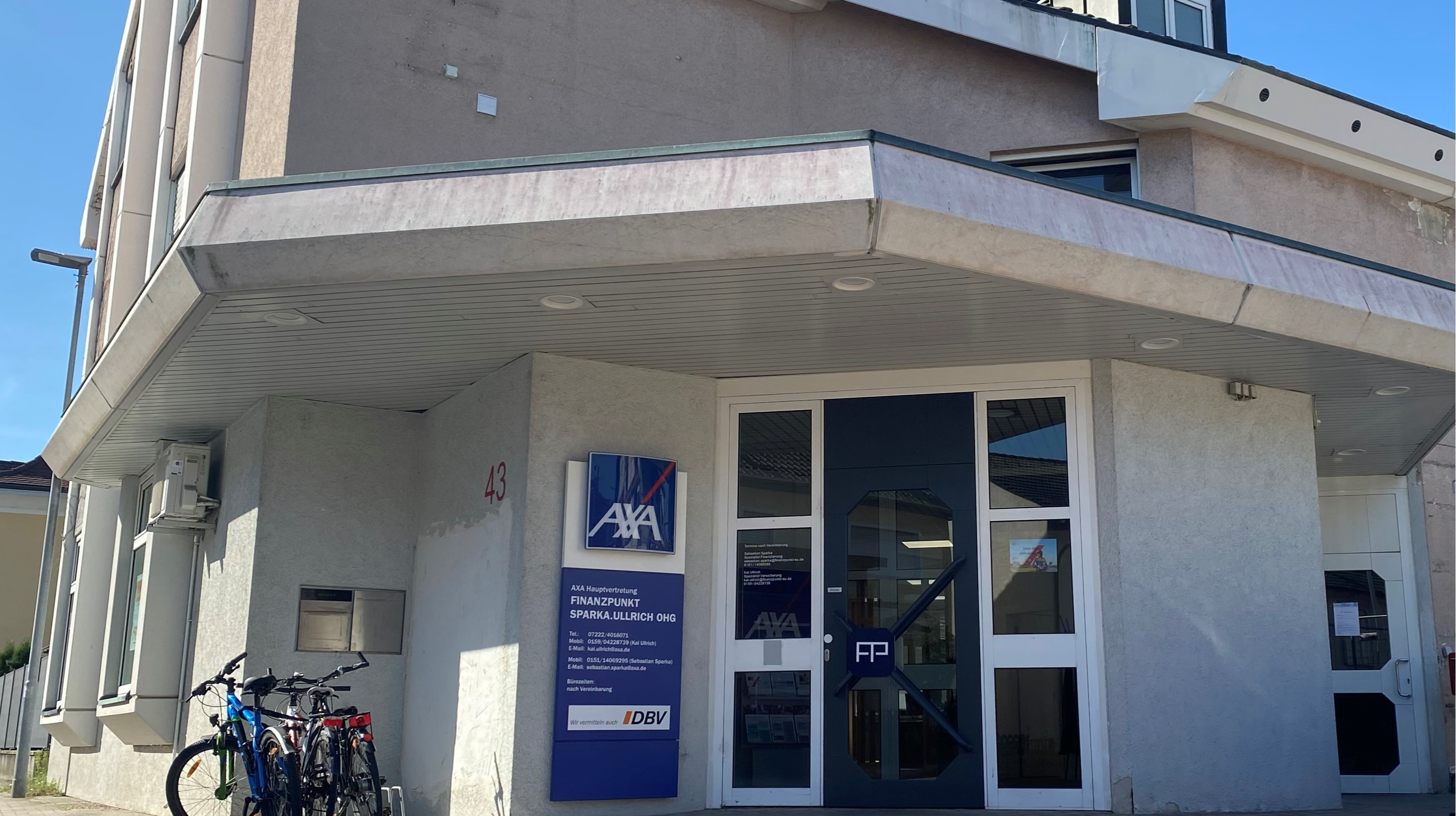 AXA Betreuer Finanzpunkt Sparka.Ullrich.OHG in Ötigheim AXA Hauptvertretung Finanzpunkt Sparka.Ullrich.OHG in Ötigheim