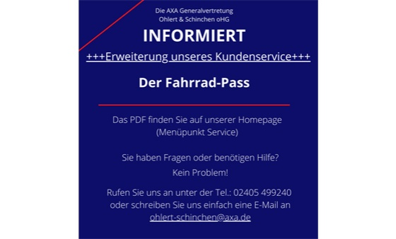Die AXA Generalvertretung - Ohlert & Schinchen oHG