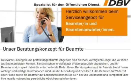          Unser Angebot für den Öffentlichen Dienst -         Weitere Infos im Bereich 
