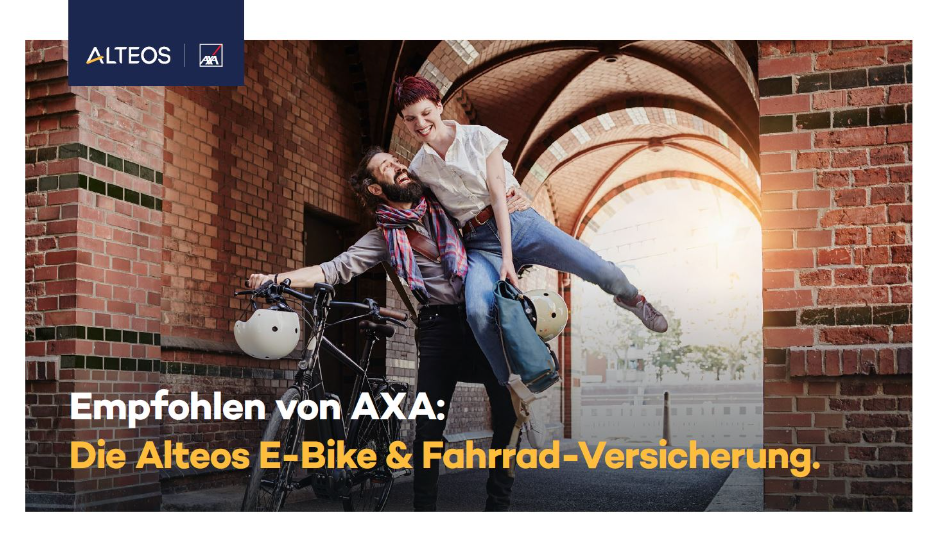 Die Alteos E-Bike-Versicherung