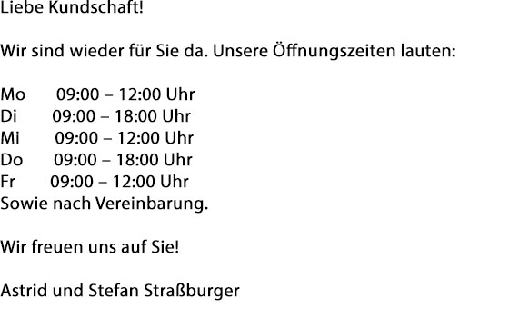 Wichtige Ankündigung