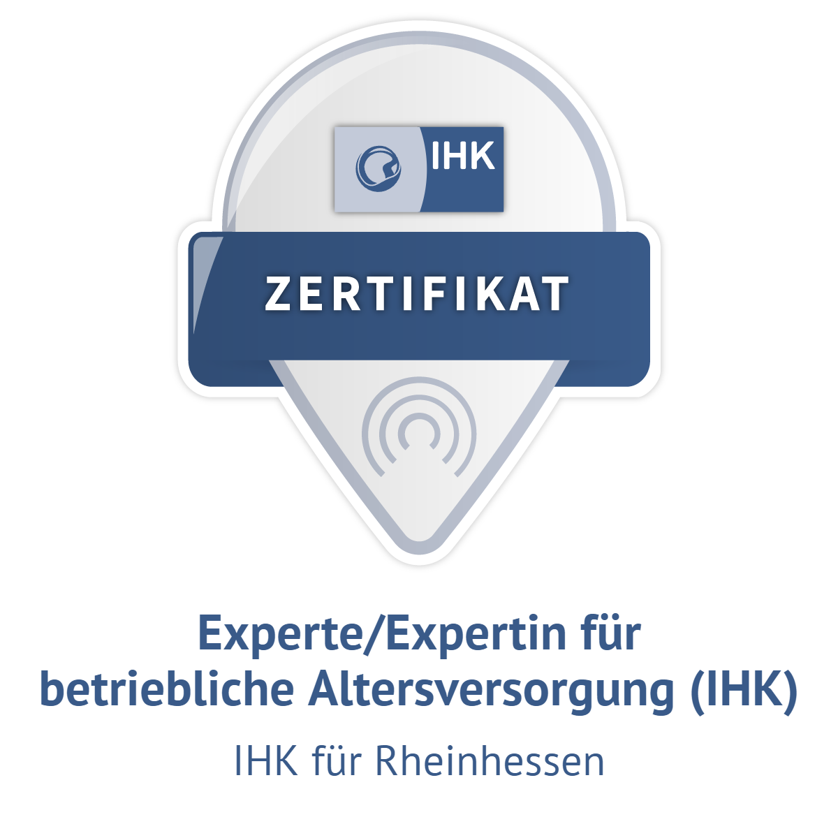 AXA Baldham Barbara Taubmann | Betriebliche Altersversorgung IHK Zertifikat Badge Expertin für betriebliche Altersversorgung