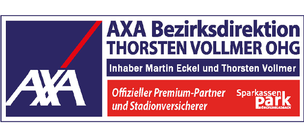 AXA Vellmar Thorsten Vollmer OHG | Offizieller Premium-Partner und Stadionversicherer des SparkassenPark Mönchengladbach