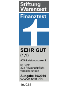 Ausgezeichneter Haftpflicht-Schutz: Stiftung Warentest sehr gut