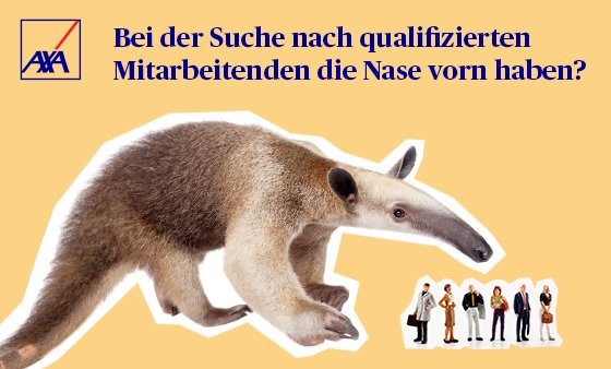 AXA - die Nase vorn haben