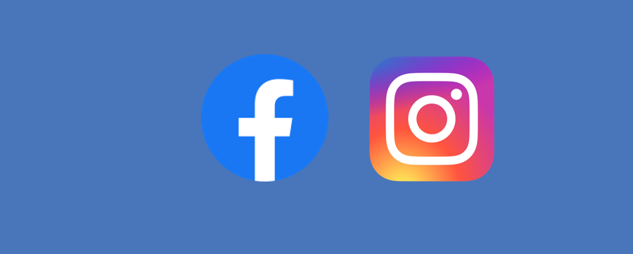 Logos Facebook und Instagram
