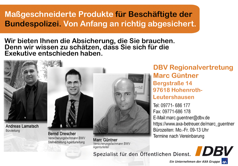 DBV Deutsche Beamtenversicherung Spezialist für den Öffentlichen Dienst Marc Güntner aus Hohenroth- Leutershausen