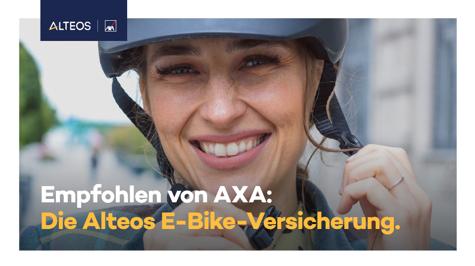 Alteos - die E-Bike Versicherung von AXA