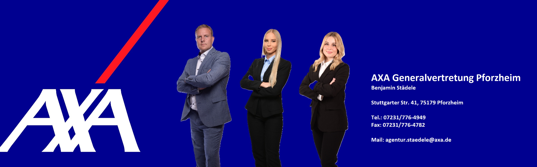 AXA Generalvertretung in Pforzheim Benjamin Städele aus Pforzheim
