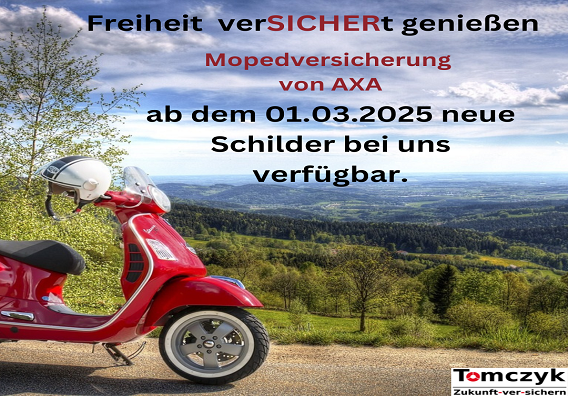 Neue Mopedschilder ab 01.03.2025