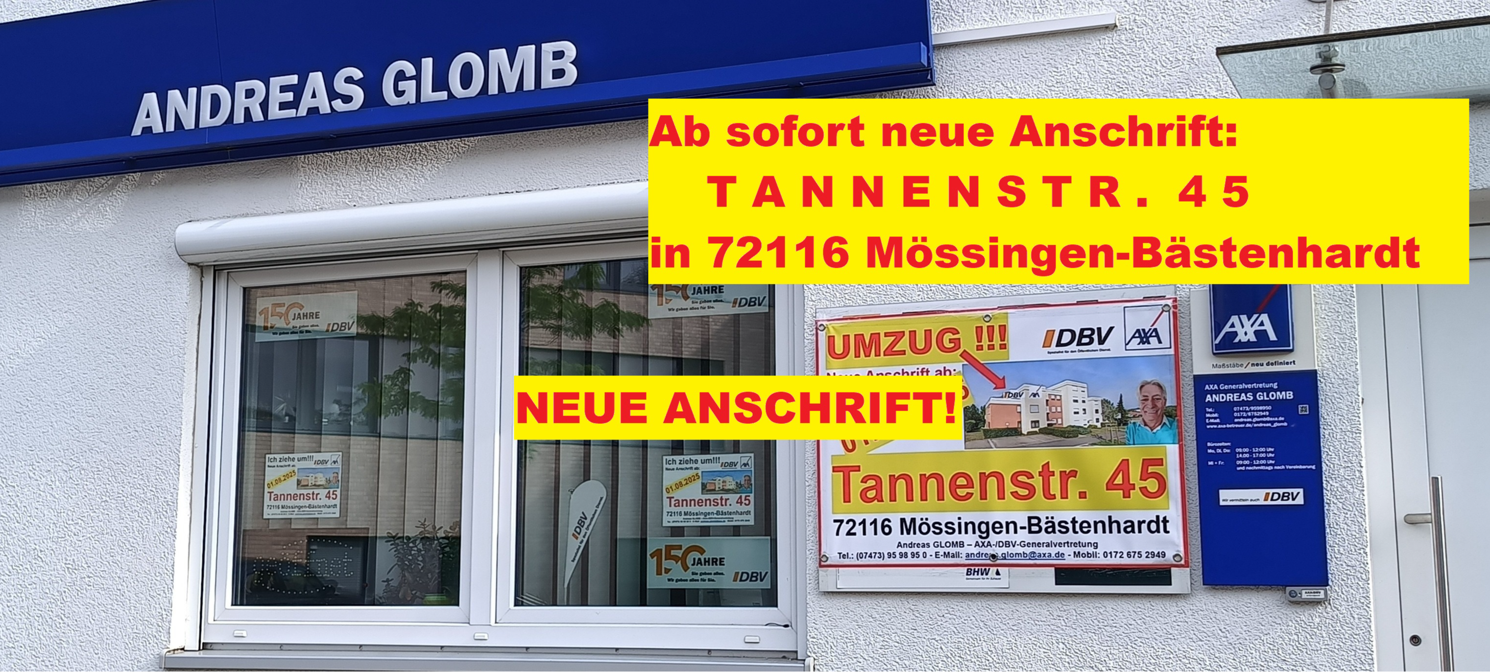 AXA Betreuer Andreas Glomb in Mössingen AXA Generalvertretung Andreas Glomb in Mössingen