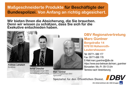 DBV Deutsche Beamtenversicherung  Marc Güntner aus Hohenroth- Leutershausen